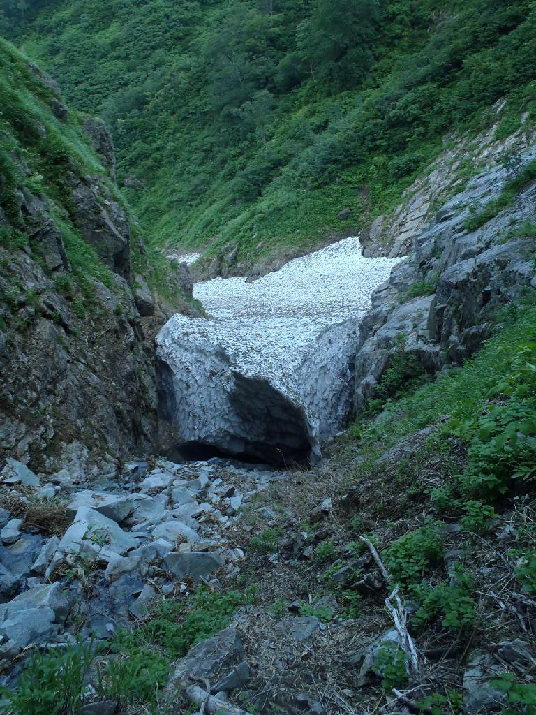 衝立前沢の下降